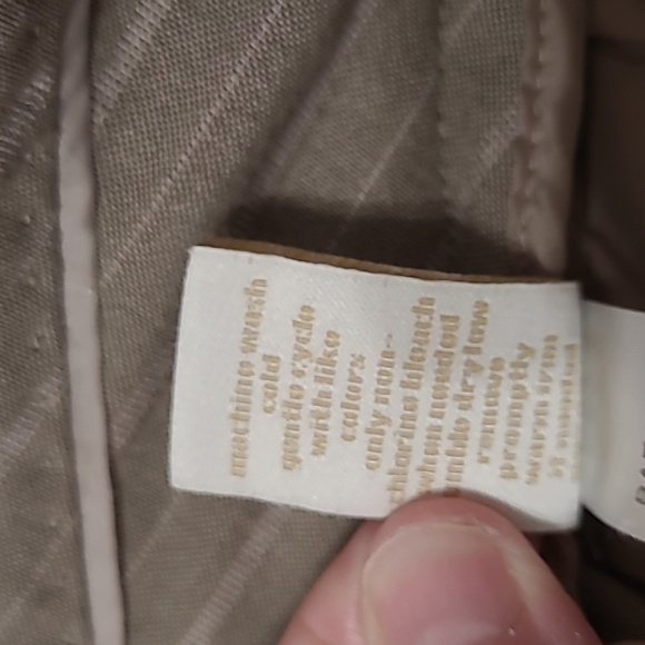 The Limited Tan Striped Wool Blend The Perfect Travel Suit Drew Fit Capri Pants - Picture 6 of 9